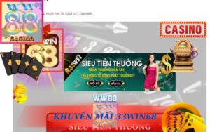 KHUYẾN MÃI 33WIN68 ĐỔI TÁC CỦA WW88